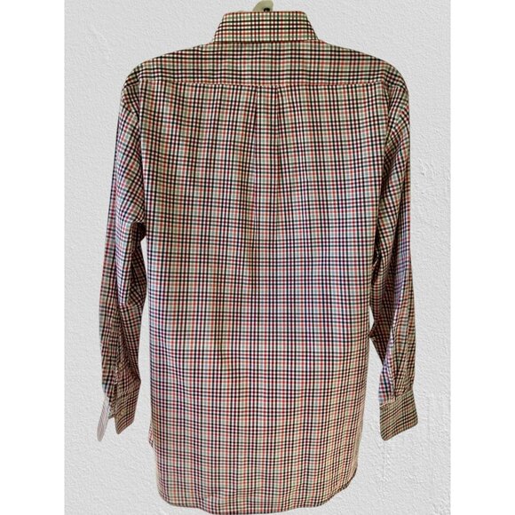 Peter Millar XL MultiColor Plaid ButtonDown Shirt Long Sleeve Classic Fit - Picture 4 of 10